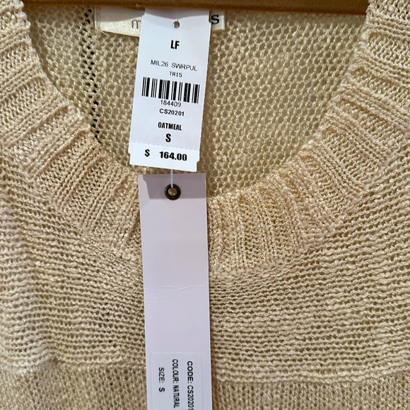 NWT LF Millau Cream Hi/Low Sweater - Picture 3 of 8